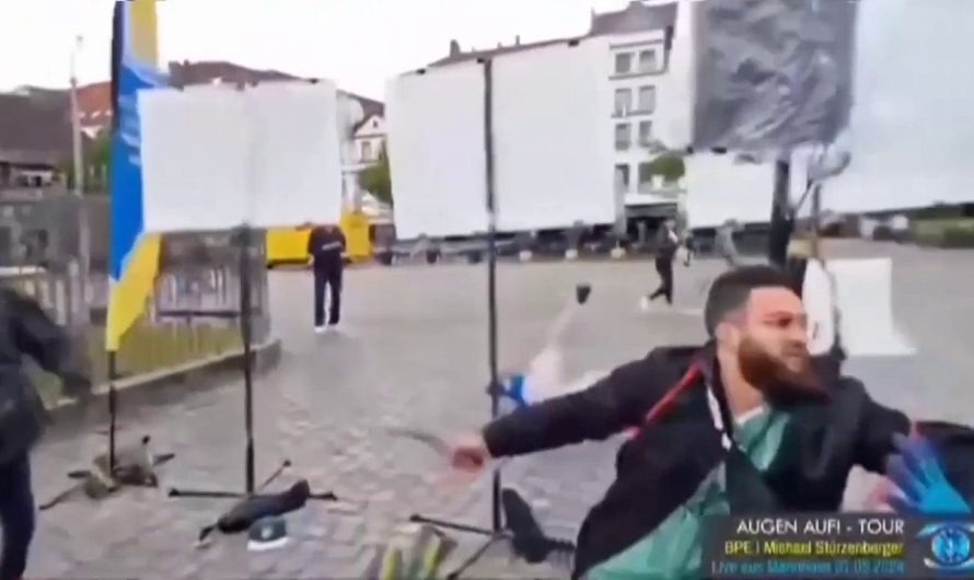 Anti-Islam activist stabbed in Germany attack caught on video