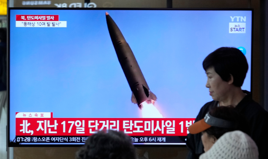 North Korea fires missile barrage off eastern coast following failed satellite launch