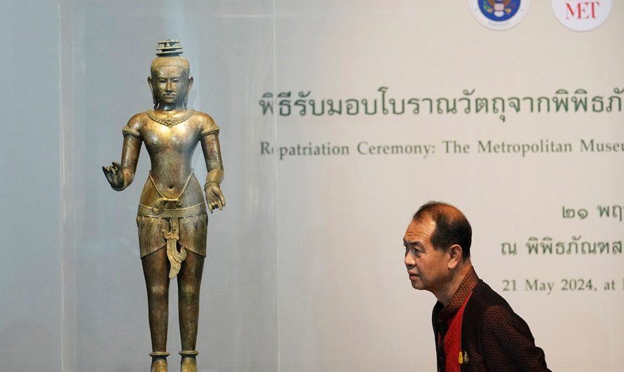 Thailand welcomes the return of trafficked antiquities from New York’s Metropolitan Museum