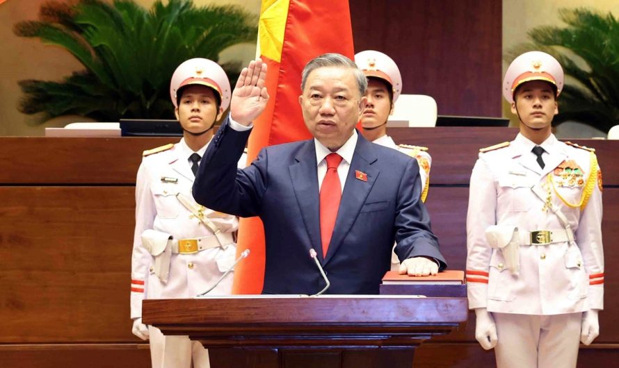 Top Vietnamese security official sworn in as president, worrying human rights groups