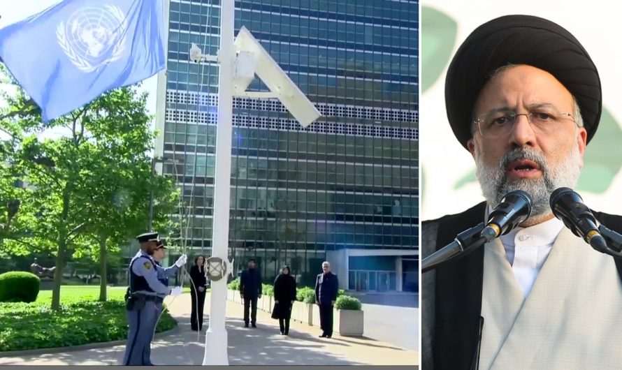 Critics slam UN after it lowers flag to half-staff in honor of ‘mass murderer’ Iranian president