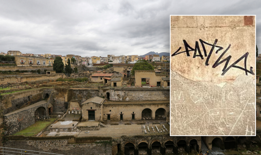 Tourist defaces ancient Roman wall on vacation, angering Italian authorities