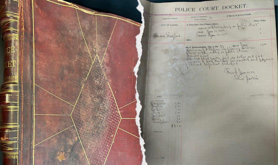 Rare police cases from 1904 found in thrift shop reveal crimes like drunk horseback riding