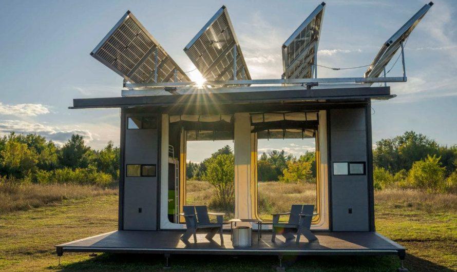 High-tech canopy provides off-grid power and water