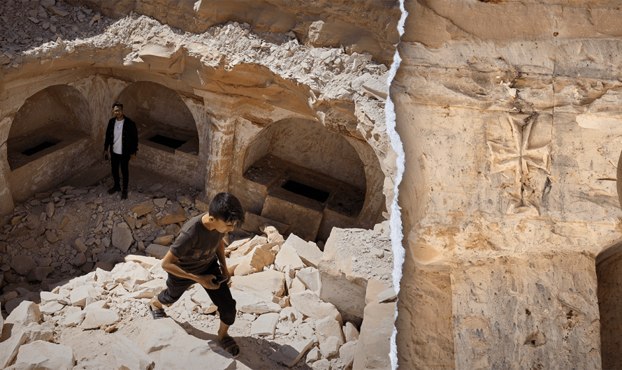 Ancient Christian tomb complex revealed beneath rubble from Syria’s civil war