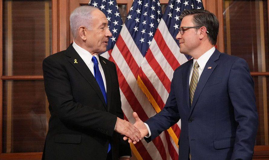 Johnson dines with Netanyahu in landmark visit, highest US official to visit disputed West Bank