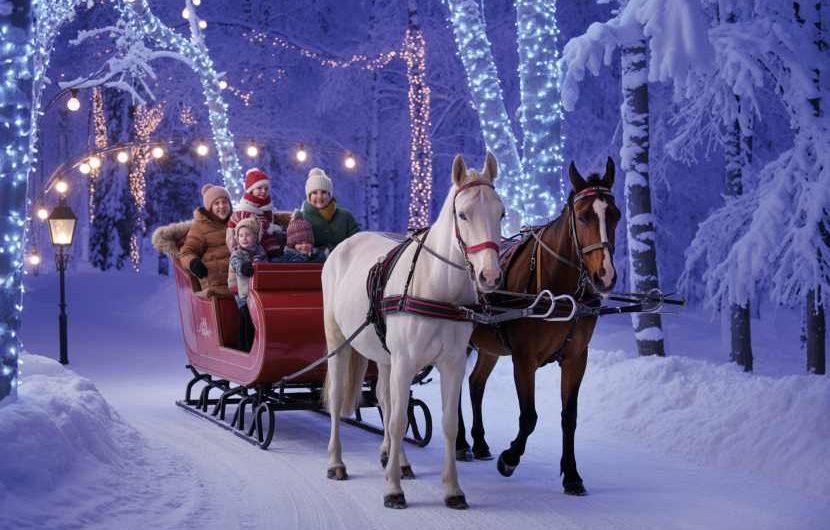 Experience the Magic of Christmas Like Never Before: Shelby Ranch Sleigh Ride of Lights in Nova Scotia Will Take Your Holiday Spirit to New Heights!