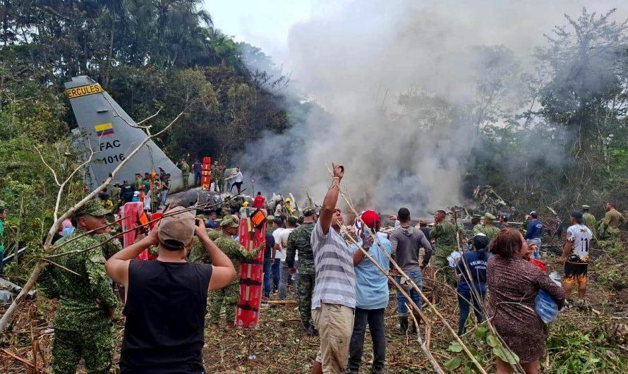 Colombian military plane crash kills at least 66, head of armed forces says