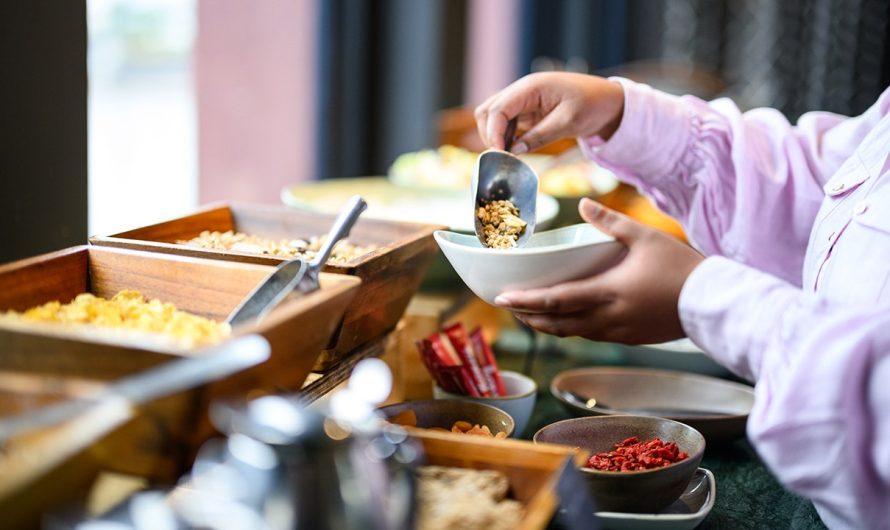 Hotel buffet crashers caught on camera loading up plates, walking out without paying