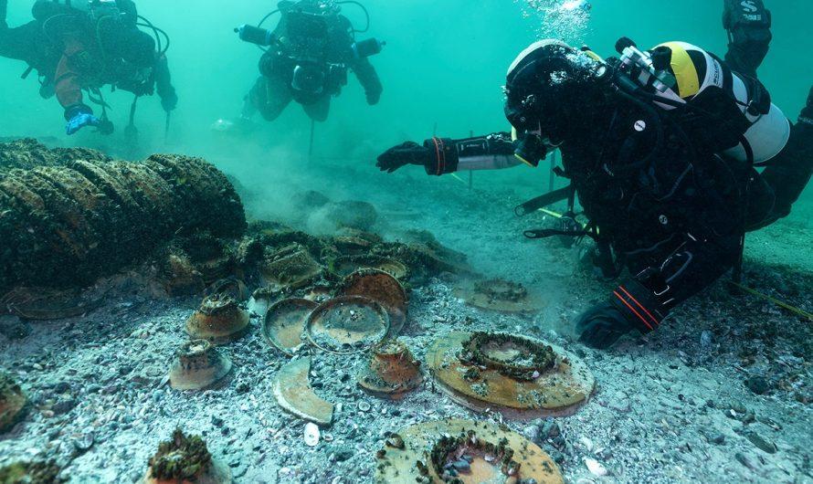 2,000-year-old Roman shipwreck discovered with treasures still clustered where it sank