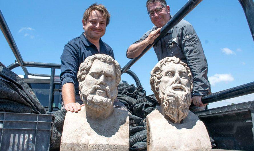 Archaeologists in Israel uncover 1,700-year-old Roman-era statues buried face down