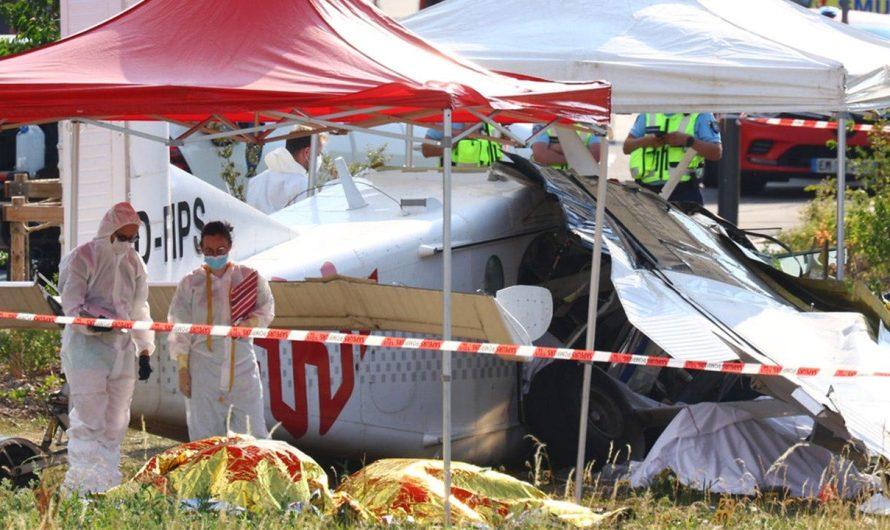 Families watch in horror as skydiving plane crashes in France, killing all 11 aboard